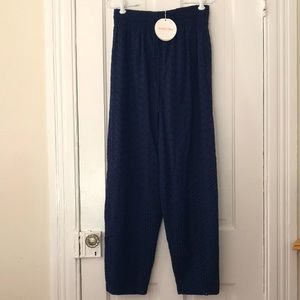 See by Chloé Drawstring Embroidered Eyelet Trouser